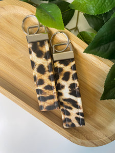 Cheetah mini wristlet